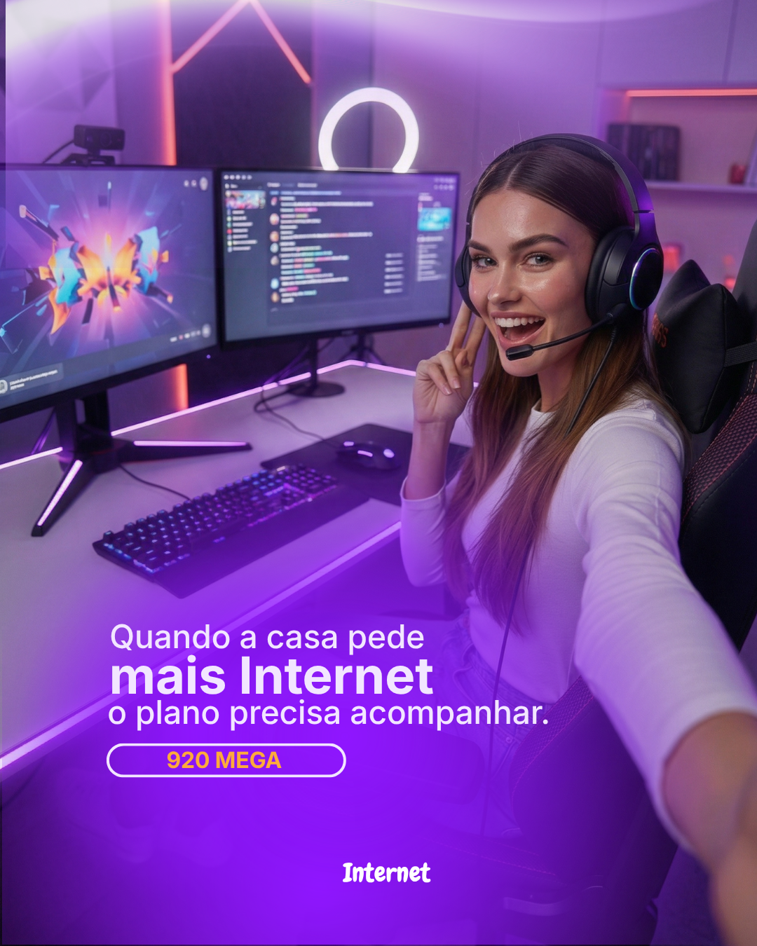 Arte de portfólio para pacote de social media